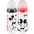 Nuk First Choice Disney Mickey Μπιμπερό Πολυπροπυλενίου (PP) Θηλή Σιλ/νης 300ml